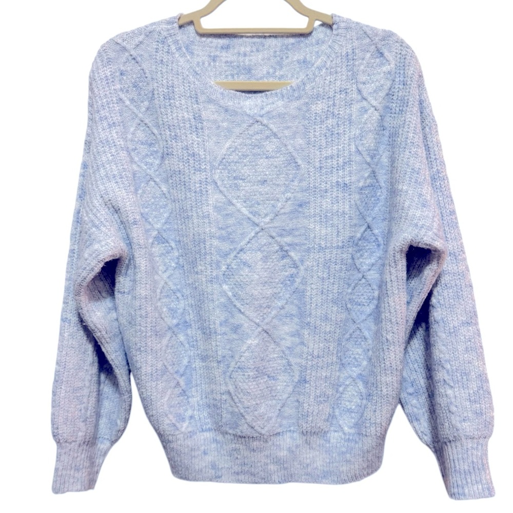 SHEIN- Light blue crew neck sweater - size Med